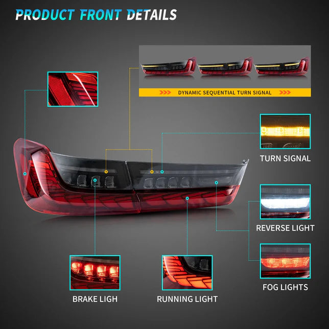 OLED Tail Lights For BMW 3-Series G20  2019-2024