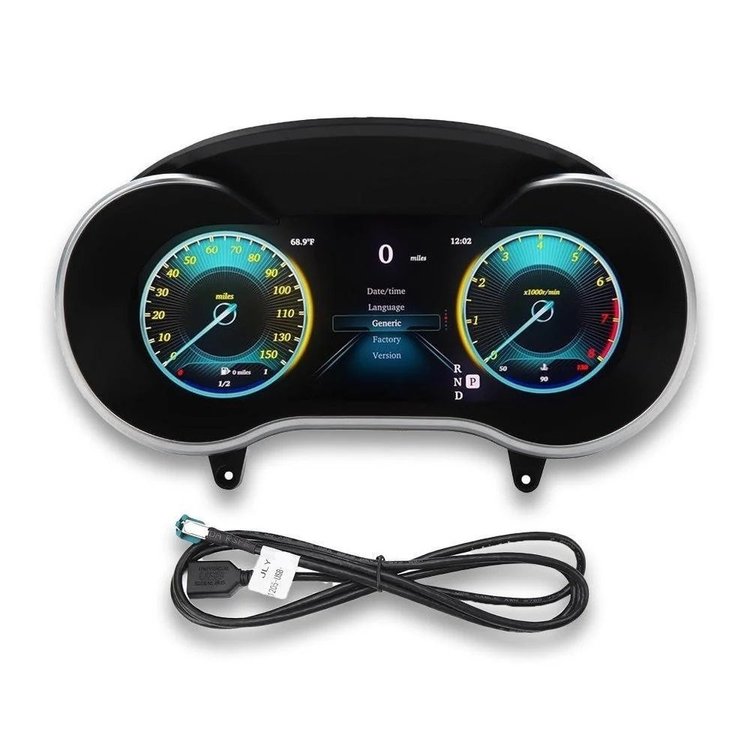 12.3" LCD Digital Instrument Cluster For Mercedes C GLC W205 X253 Dashboard