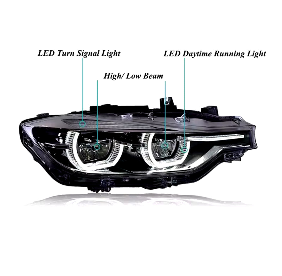 BMW 3 Series M3 ICON Style LCI 2 LED Headlights Upgrade (F31 F30 F80)