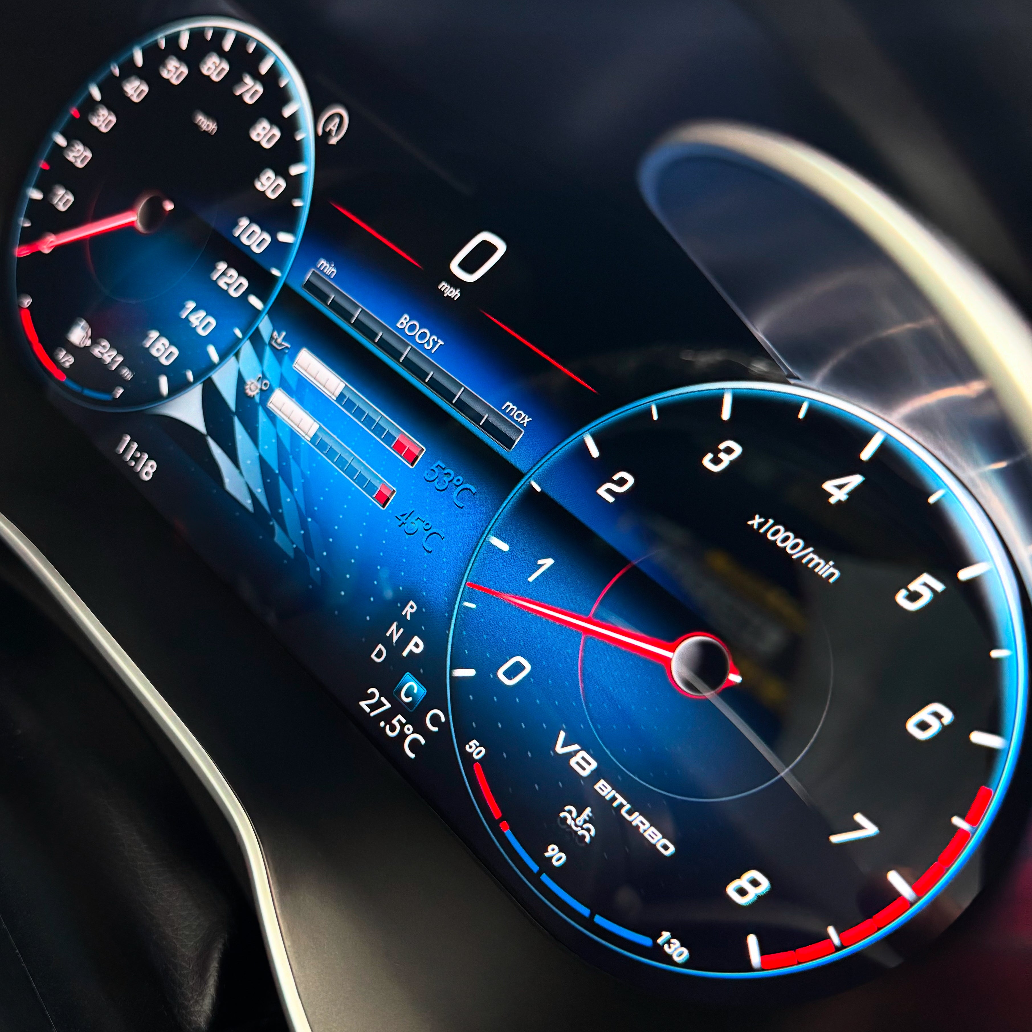 12.3" LCD Digital Instrument Cluster For Mercedes C GLC W205 X253 Dashboard