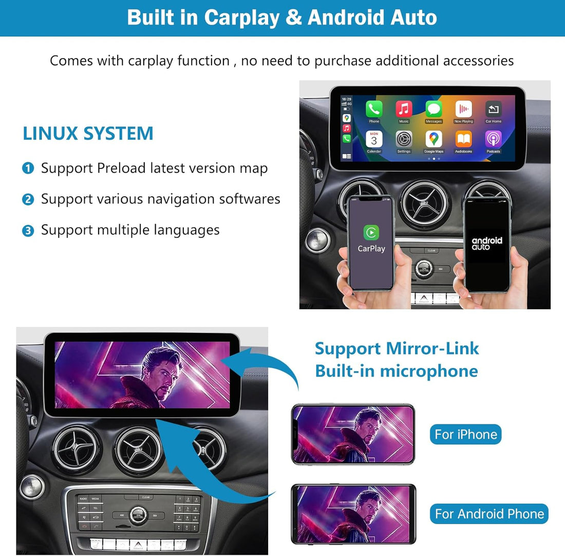 Mercedes Benz Android Screen/CarPlay screen Upgrade 2014-2020