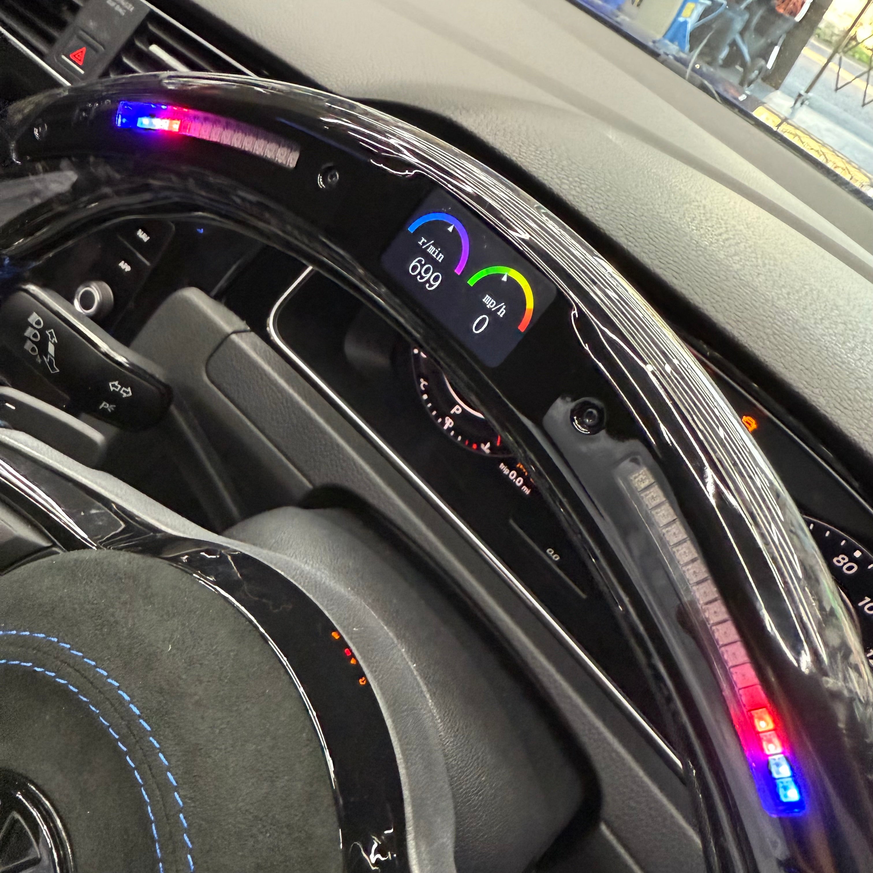 Volkswagen Golf/Polo/ Scirocco MK7 GTI / R LED Carbon Fibre Steering Wheel