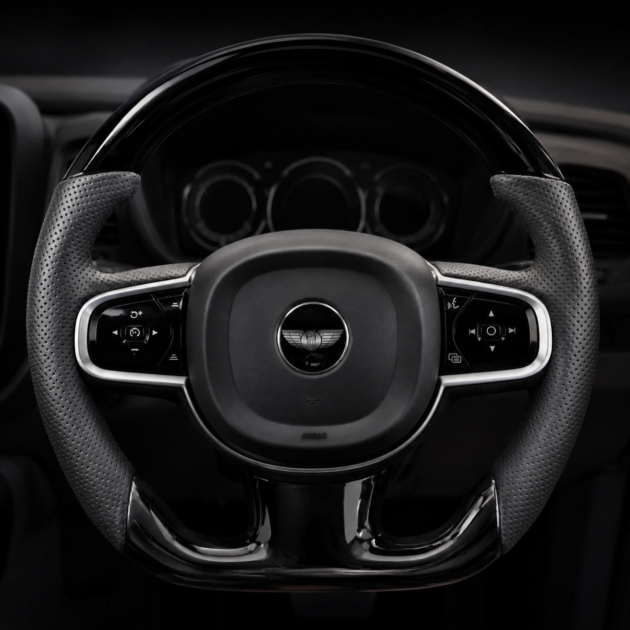 LEVC TXE VN5 VAN LONDON TAXI FLAT BOTTOM PIANO BLACK STEERING WHEEL