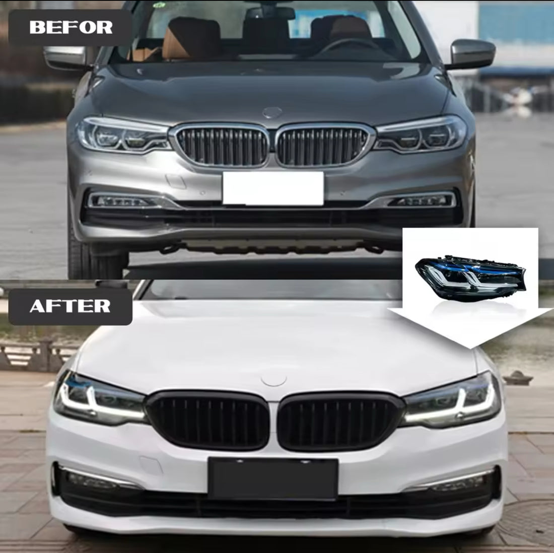 BMW 5 series G30 LED Headlight upgrade 2016-2022