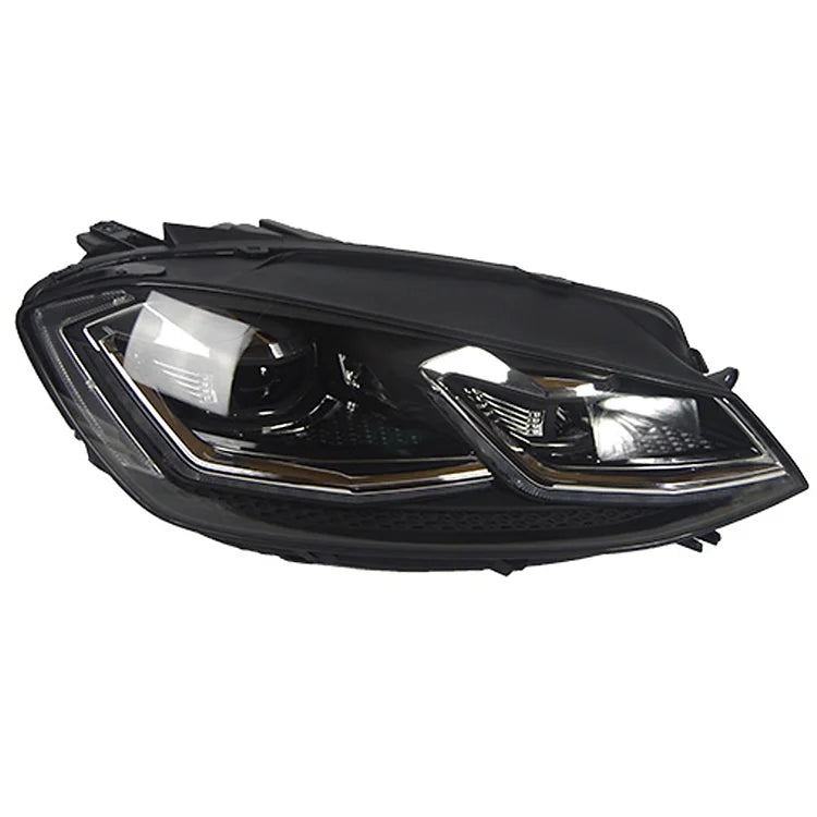 DRL Full LED Headlight For VW Golf7 MK7 2013-2017 Halogen Front Light Headlights