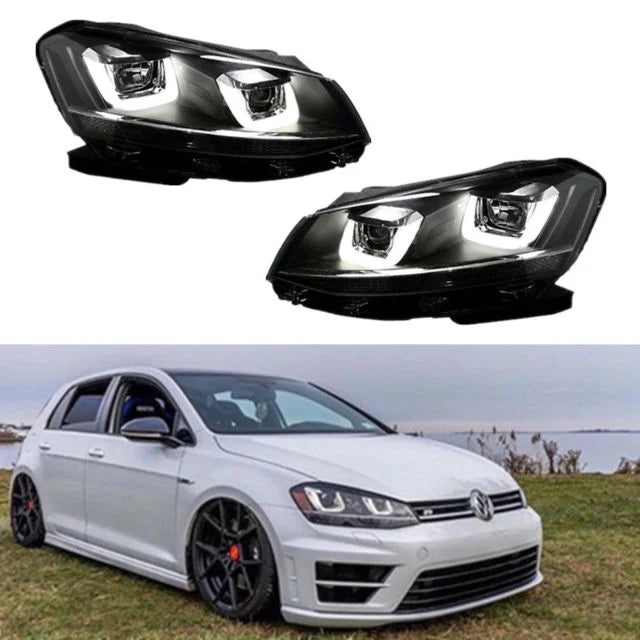 DRL Full LED Headlight For VW Golf 6R MK6 TDI TSI 08-13 Front Light Headlights