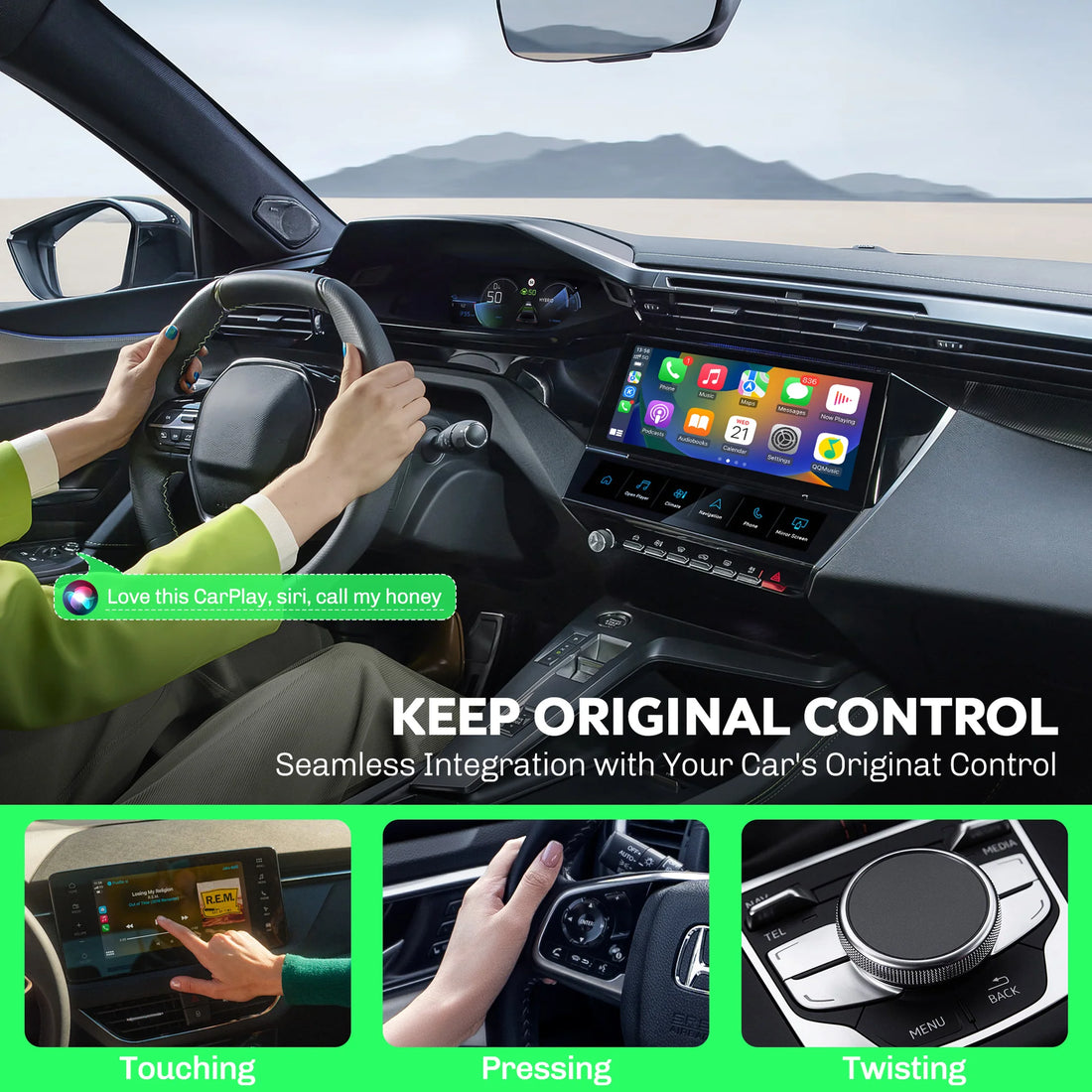 Wired to Wireless Bluetooth WiFi Carplay & Android Auto Adapter