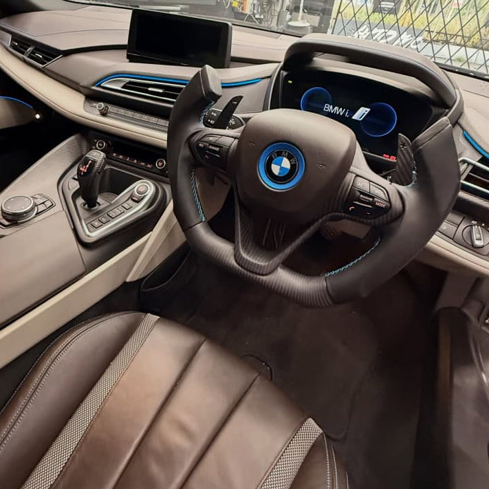 BMW i8 Custom steering wheel Carbon EXCLUSIVE JET STYLE