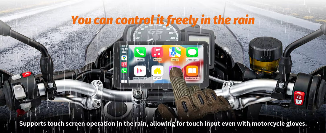 Portable Mototorcycle Wireless Apple Carplay/Android Auto