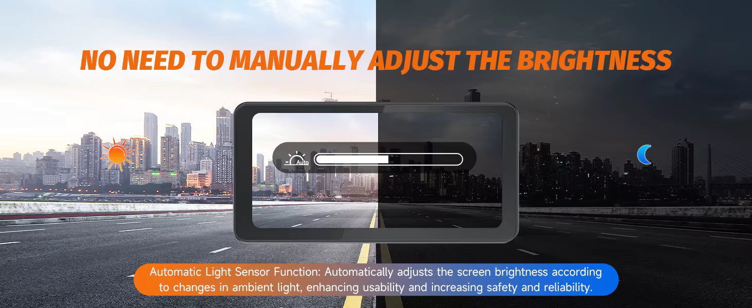 Portable Mototorcycle Wireless Apple Carplay/Android Auto