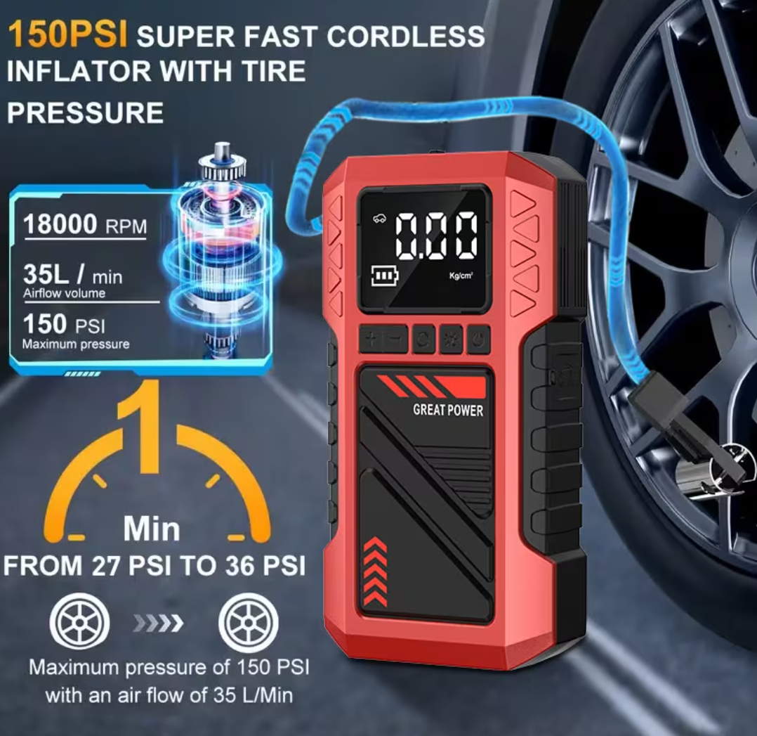 10-in-1 Car Battery Starter Kit