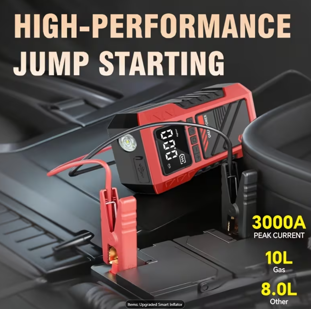 10-in-1 Car Battery Starter Kit