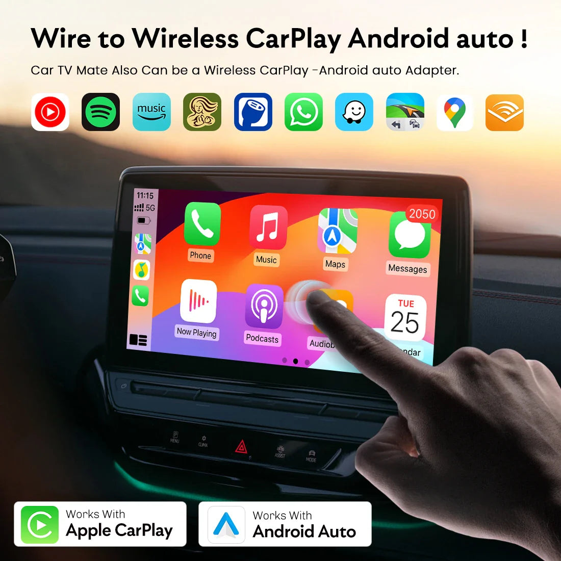 MMB AI Box Wireless TV 2.0 Google Play Carplay/android auto Adapter