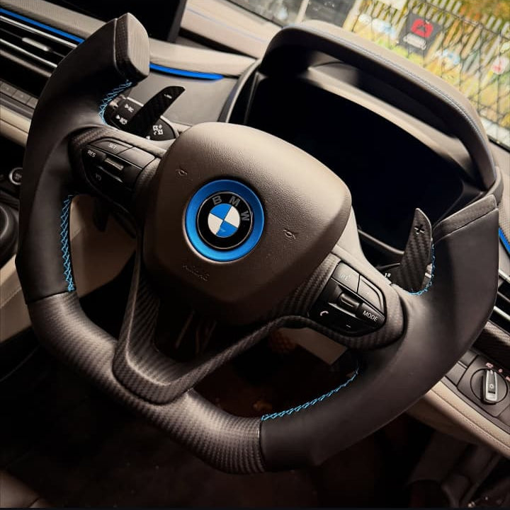 BMW i8 Custom steering wheel Carbon EXCLUSIVE JET STYLE