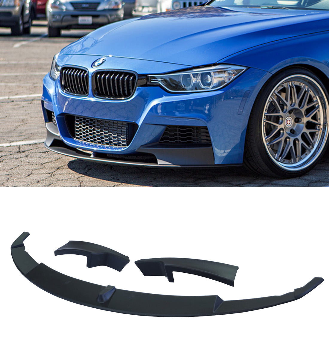 BMW 3 SERIES F30/F31 MATTE BLACK SPLITTER