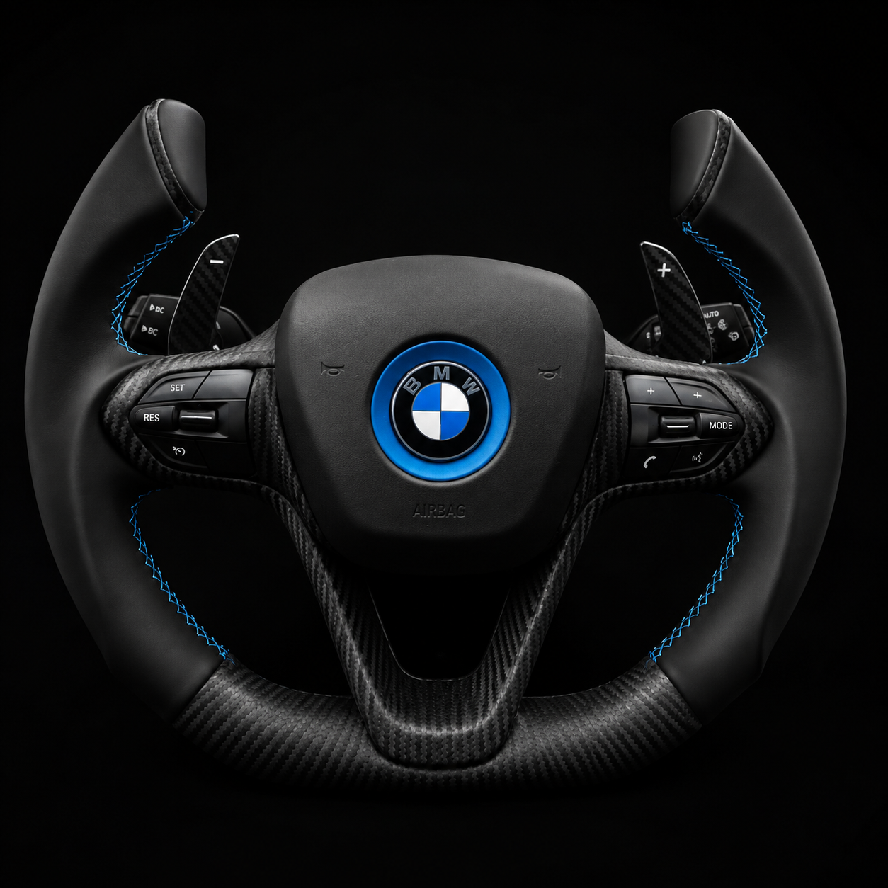 BMW i8 Custom steering wheel Carbon EXCLUSIVE JET STYLE