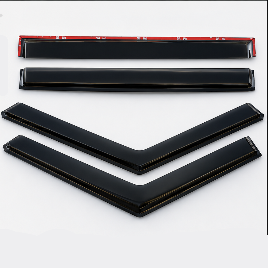 LEVC TXE VN5 VAN LONDON TAXI WIND DEFLECTORS / WINDOW VISOR SET OF 2 OR 4