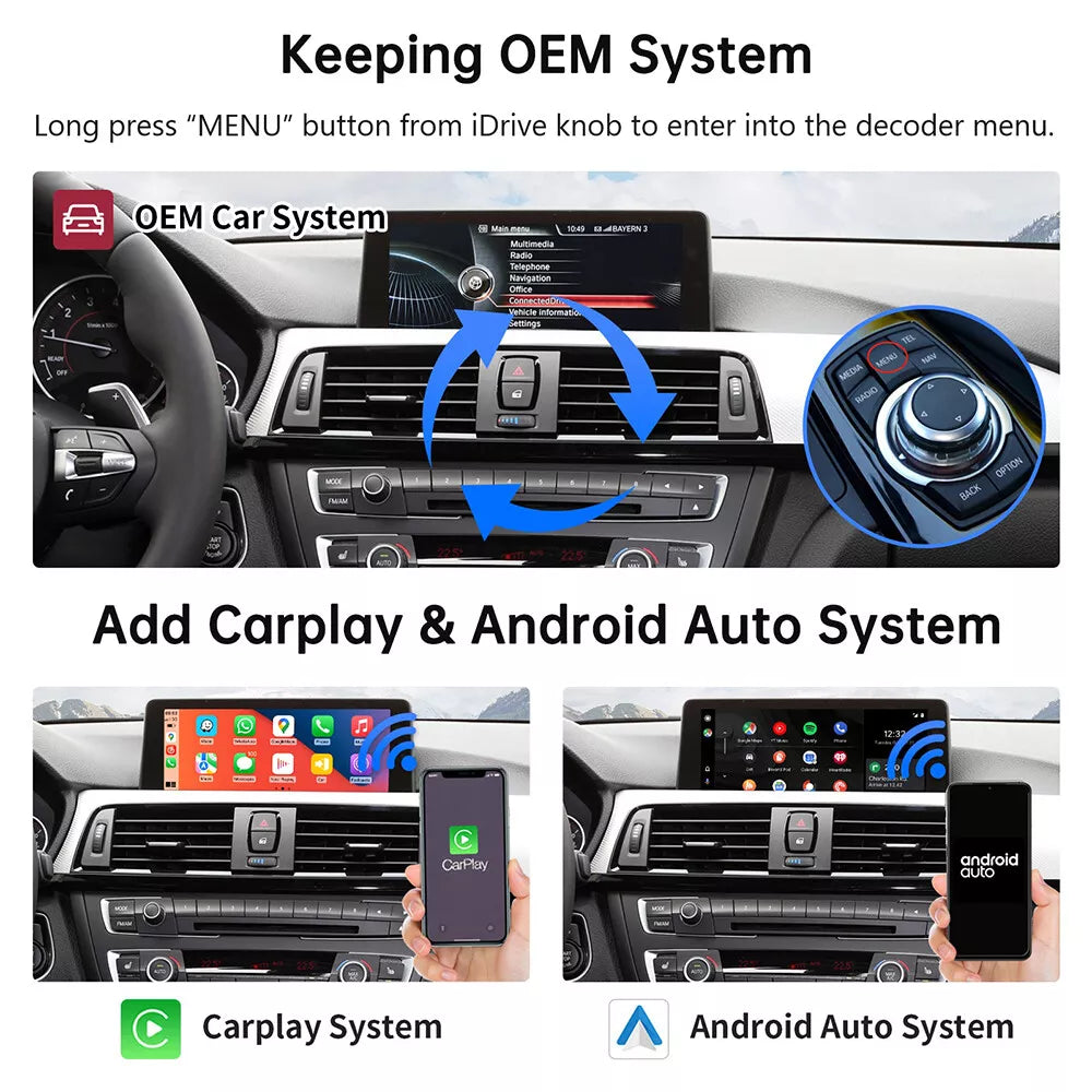 BMW Wireless Apple CarPlay Android Auto hardware kit