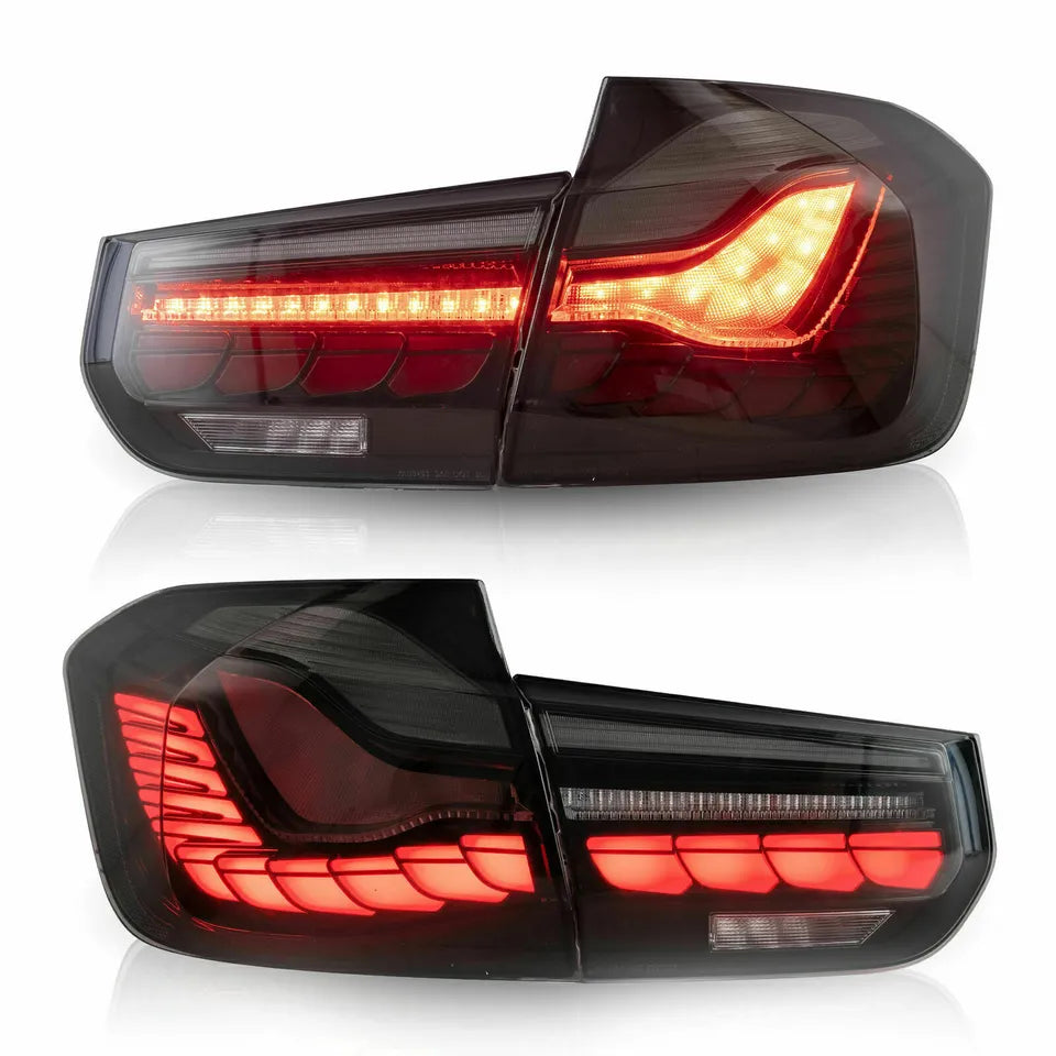 OLED Tail Light SMOKED For BMW 3 Series F30 F35 F80 M3 Saloon 2012-18 Rear Lamp Set